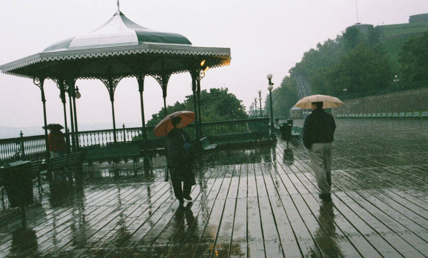 A Rainy walk on the Boardwalk
